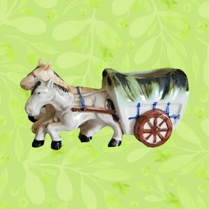 Occupied Japan Planter Horses & Cart